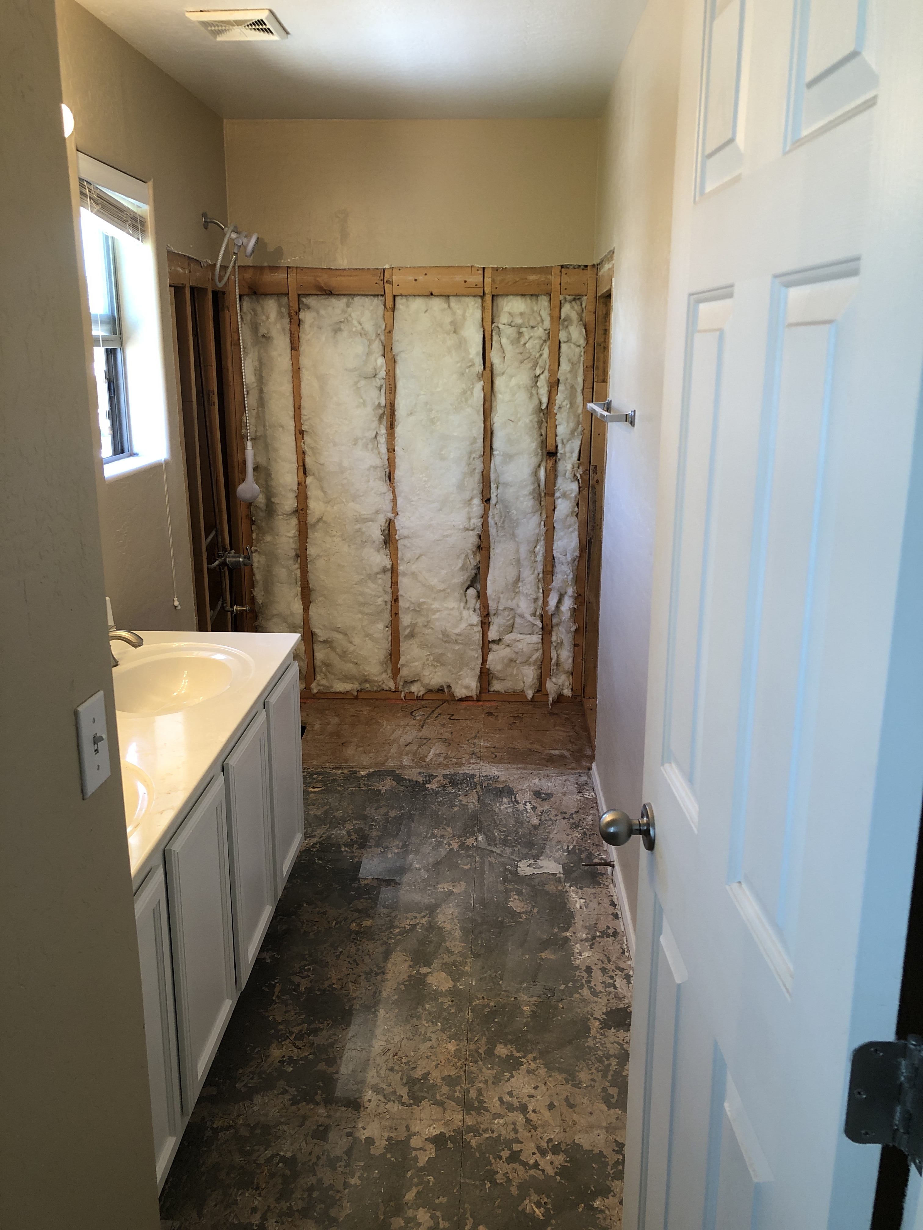 basic shower demolition and clean up