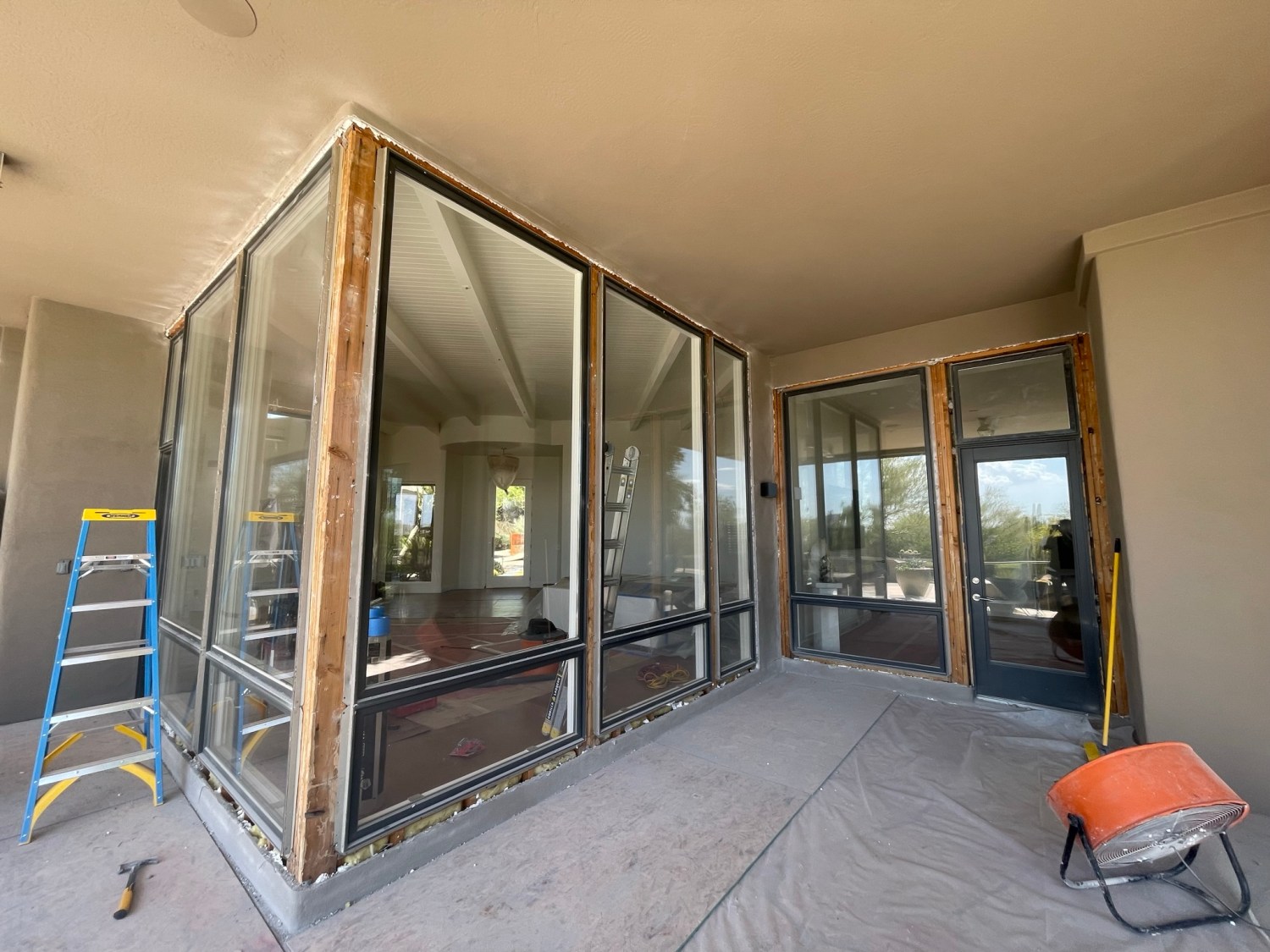 prep for window demolition